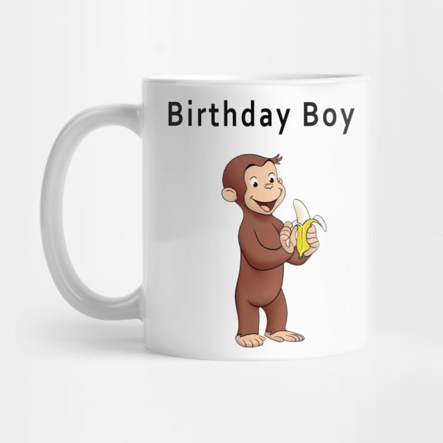 Birthday Boy - Curious George by SusieTeeCreations